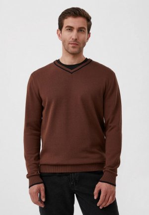 Пуловер Finn Flare. Цвет: коричневый