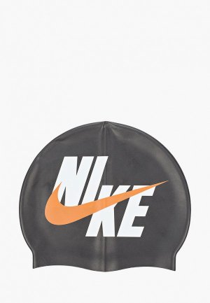 Шапочка для плавания Nike. Цвет: черный