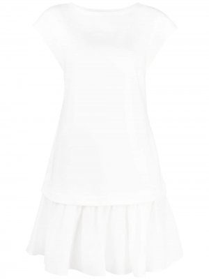 Платье-футболка Emporio Armani. Цвет: белый