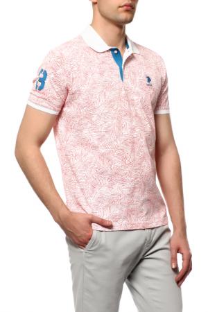 Поло U.S. Polo Assn.. Цвет: vr039 красно-оранжевый