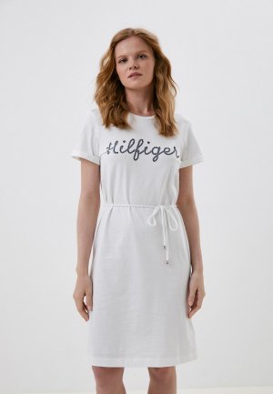 Платье Tommy Hilfiger. Цвет: белый
