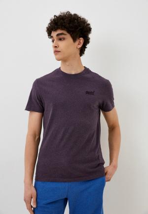 Футболка Superdry. Цвет: фиолетовый