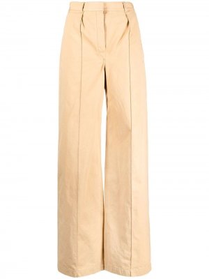 Широкие брюки с завышенной талией Lemaire. Цвет: нейтральные цвета