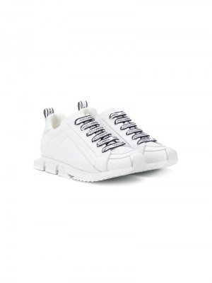 Кроссовки с логотипом Dolce & Gabbana Kids. Цвет: белый