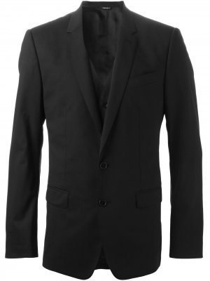 Классический костюм-тройка Dolce & Gabbana. Цвет: черный