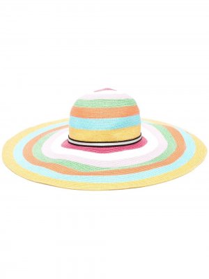 Плетеная шляпа в полоску Missoni Mare. Цвет: нейтральные цвета