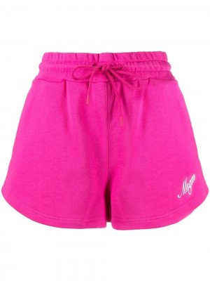 Спортивные шорты с логотипом MSGM. Цвет: розовый