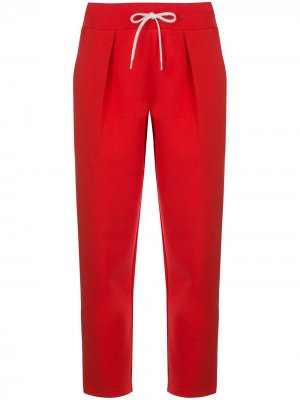 Укороченные брюки с кулиской Givenchy. Цвет: красный