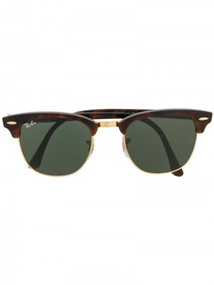 Солнцезащитные очки Wayfarer Ray-Ban. Цвет: коричневый
