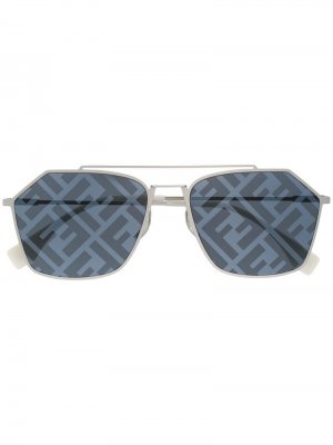 Солнцезащитные очки Monogram Fendi Eyewear. Цвет: черный