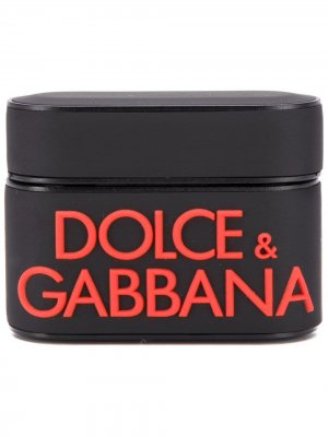 Чехол для AirPods Pro с логотипом Dolce & Gabbana. Цвет: черный