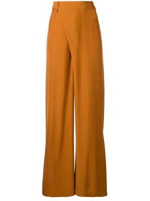 Широкие брюки с запахом 3.1 Phillip Lim. Цвет: оранжевый
