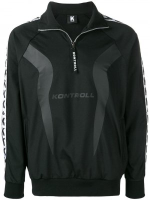 Спортивная куртка с логотипом Kappa Kontroll. Цвет: черный