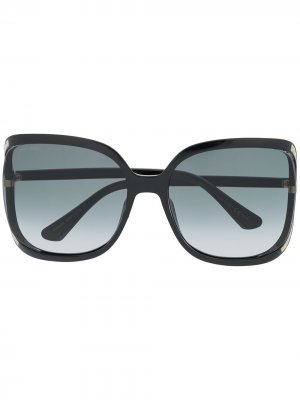 Солнцезащитные очки Tilda в массивной оправе Jimmy Choo Eyewear. Цвет: черный