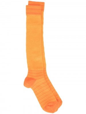Высокие носки с логотипом ERL. Цвет: оранжевый