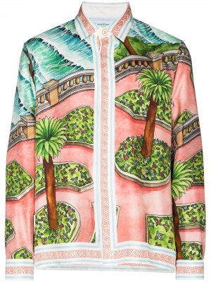Рубашка Lake Garden из коллаборации с Browns 50 Casablanca. Цвет: розовый