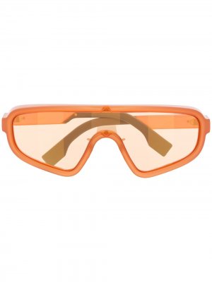 Солнцезащитные очки Botanical Fendi Eyewear. Цвет: оранжевый