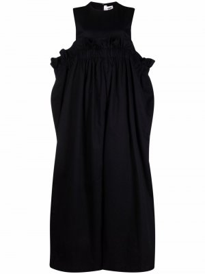 Комбинезон со сборками и широкими брюками Comme Des Garçons Noir Kei Ninomiya. Цвет: черный