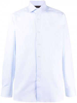 Рубашка с длинными рукавами Ermenegildo Zegna. Цвет: синий