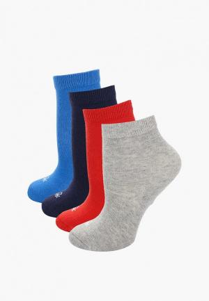 Носки 4 пары United Colors of Benetton. Цвет: разноцветный