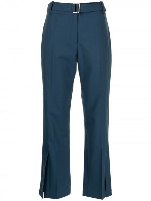Укороченные брюки с поясом Eudon Choi. Цвет: синий