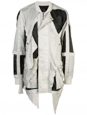 Куртка с вырезными деталями Rick Owens. Цвет: серый