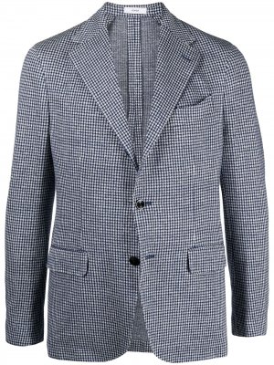 Пиджак K-Jacket с геометричным узором Boglioli. Цвет: синий