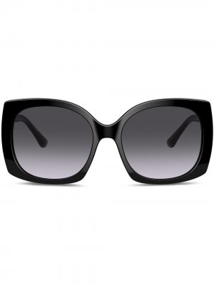 Солнцезащитные очки Family в массивной оправе Dolce & Gabbana Eyewear. Цвет: черный