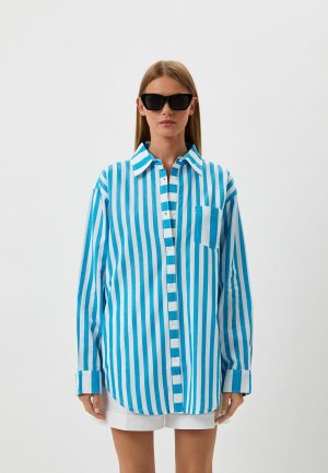 Рубашка Solid & Striped. Цвет: голубой