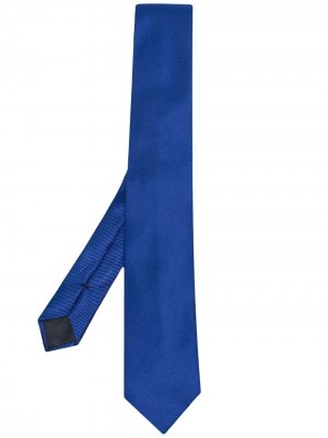 Фактурный галстук Giorgio Armani. Цвет: синий