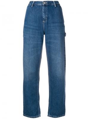 Прямые джинсы с логотипом Carhartt WIP. Цвет: синий