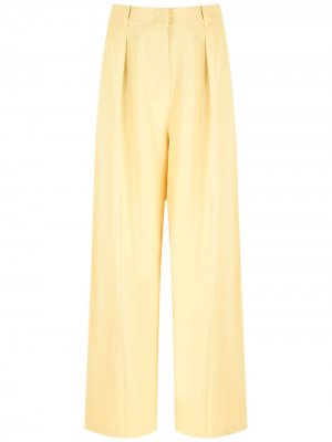 Широкие брюки с карманами Nk. Цвет: желтый