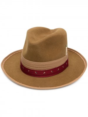 Шляпа-федора Paris Texas Nick Fouquet. Цвет: коричневый