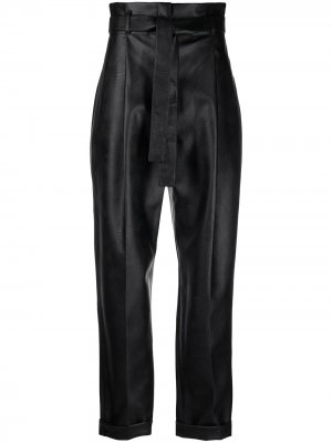 Зауженные брюки с завязками Philosophy Di Lorenzo Serafini. Цвет: черный