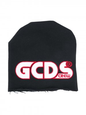 Шапка бини с логотипом Gcds Kids. Цвет: черный