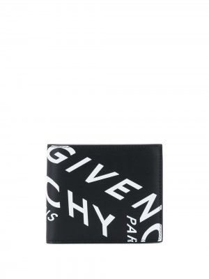 Кошелек с логотипом Givenchy. Цвет: черный