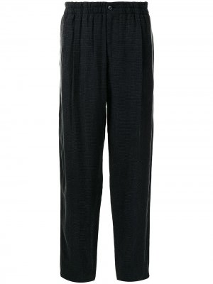 Прямые брюки с эластичным поясом Giorgio Armani. Цвет: черный