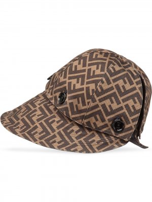 Шляпа с регулируемыми полями Fendi. Цвет: коричневый
