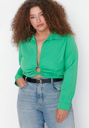 Блуза Trendyol. Цвет: зеленый