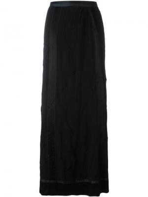 Текстурированная юбка макси Jean Paul Gaultier Pre-Owned. Цвет: черный