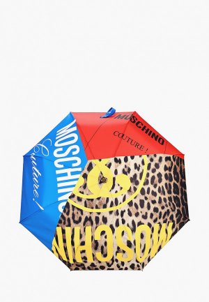 Зонт складной Moschino. Цвет: разноцветный