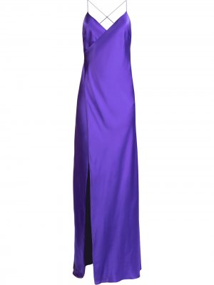 Платье макси с разрезом Michelle Mason. Цвет: фиолетовый