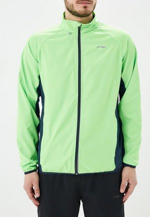 Куртка спортивная Li-Ning. Цвет: зеленый