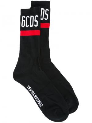 Носки с логотипом Gcds. Цвет: чёрный