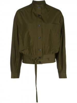 Куртка-рубашка с накладными карманами Jason Wu. Цвет: зеленый