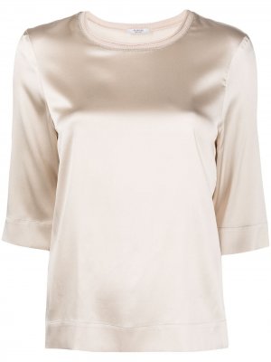 Блузка с круглым вырезом Peserico. Цвет: нейтральные цвета