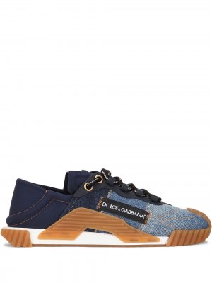 Джинсовые кроссовки Ns1 Dolce & Gabbana. Цвет: синий