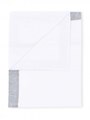 Одеяло с контрастными полосками Il Gufo. Цвет: белый