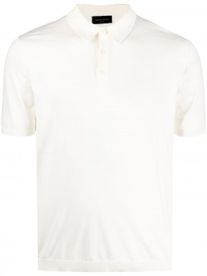 Рубашка поло с короткими рукавами Roberto Collina. Цвет: белый