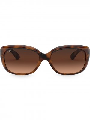 Солнцезащитные очки черепаховой расцветки Ray-Ban. Цвет: коричневый